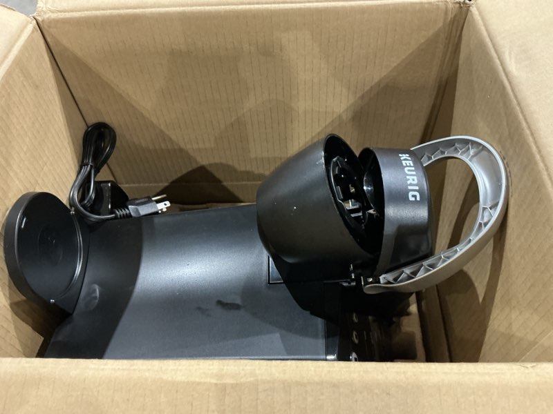 Condition photo showing As Is for keurig k-classic single serve k-cup pod coffee maker, with 3 brew sizes, 48oz removable reservoir, black
