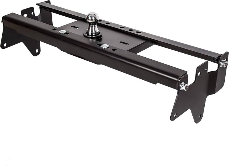 ECOTRIC Complete Underbed Gooseneck Trailer Hitch Compatible with 1999-2010 Silverado Sierra GMC 250