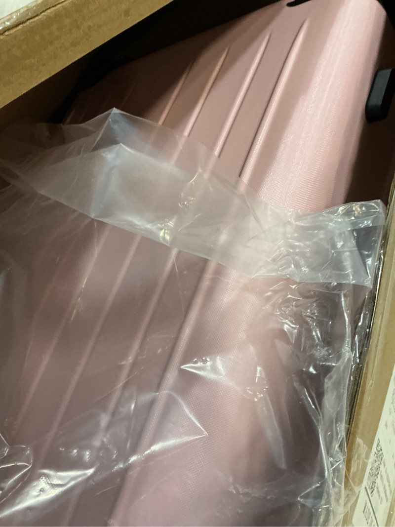 Condition photo showing Good Condition for KYME 24 Inch Checked Luggage, Durable Hardcase with TSA Lock & Smooth Spinner Wheels, Pink