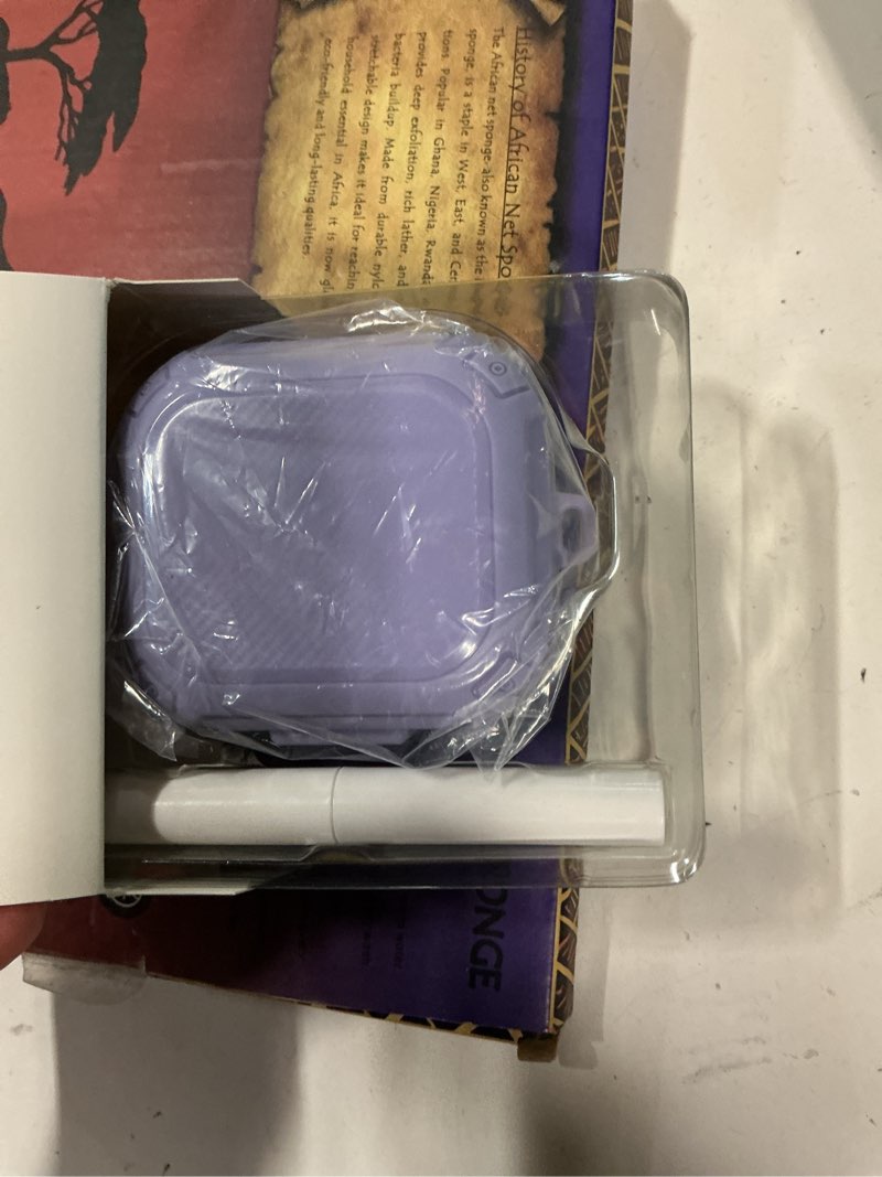 Condition photo showing New/Like New for [Upgrade Secure Lock] for Beats Powerbeats Pro 2 Case Cover, LDSXAY Carbon Fiber Shockproof Protective Cover for Powerbeats Pro 2 2025 with Cleaner Kit & Carabiner (Purple)