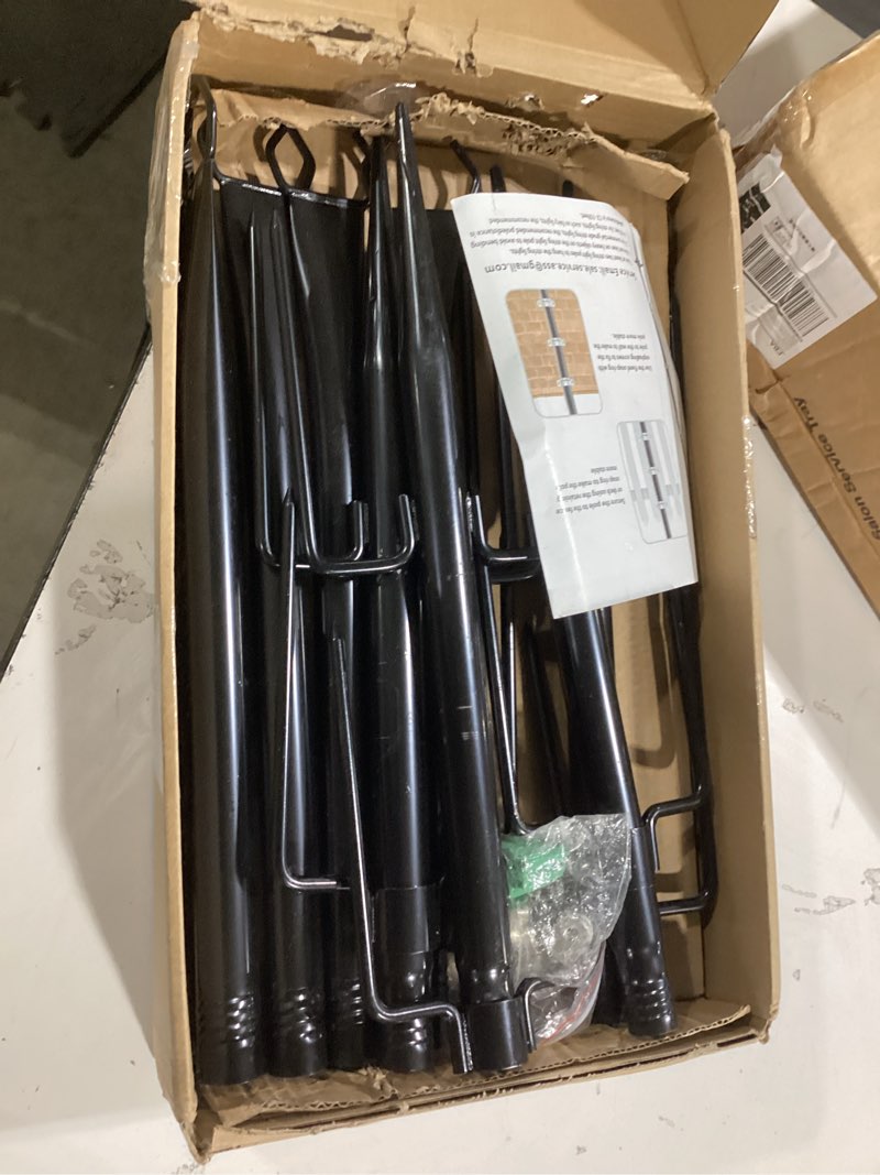 Condition photo showing Good Condition for 10ft string light poles 4 pack,light poles for outside lights,outdoor with fence brackets hanging lights,metal stand deck patio backyard 4 pack 10ft string light poles