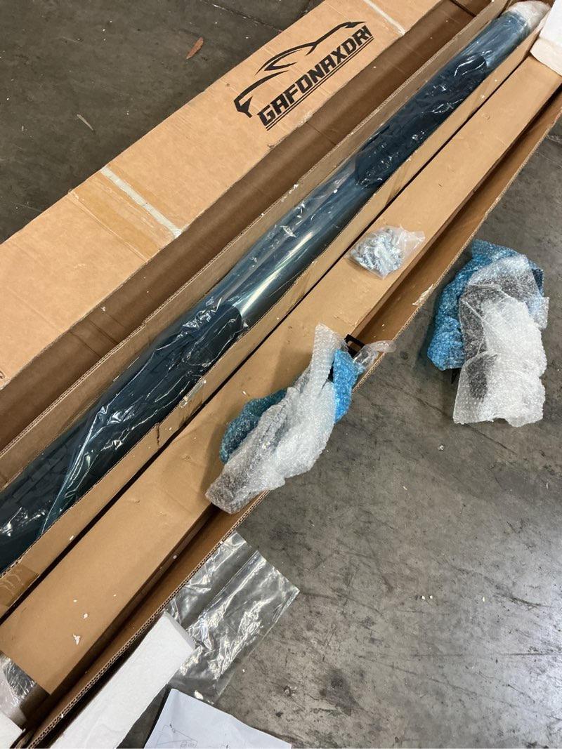 Condition photo showing As Is for 4 inch curved stainless steel running boards for 2015-2026 chevy colorado | gmc canyon crew cab, no-cut, no drilling, bolt on installation, heavy duty, solid nerf bars side steps 15-26 chevy colorado