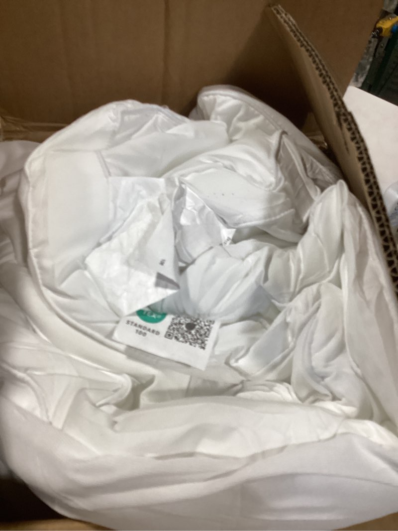 Condition photo showing Good Condition for mattress topper full for back pain, extra thick mattress pad cover, plush pillow top, deep elastic pocket, white, 54"x75"+20" full white