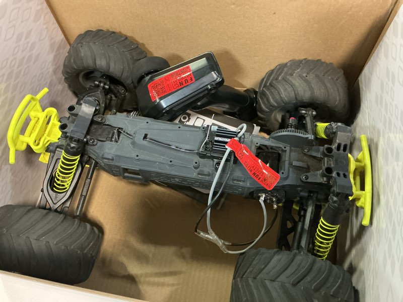 Condition photo showing As Is for arrma rc truck gorgon 2 wheel drive mt1/10 rtr (ready-to-run with battery and charger included) smart 3300 7c s120 usb yellow ara3230st1