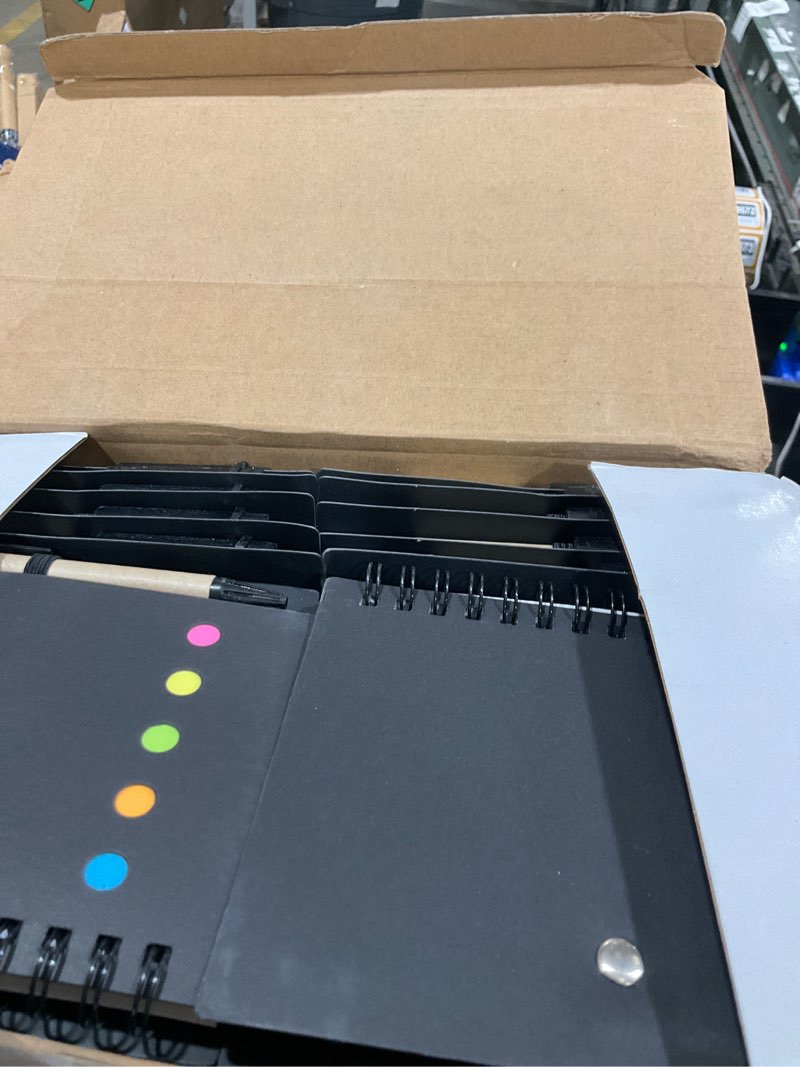 Condition photo showing Good Condition for qilery 30 pack lined spiral notebook small notepad and pen set steno pads lined notepad black pocket notebook for business office school supplies 30 classic