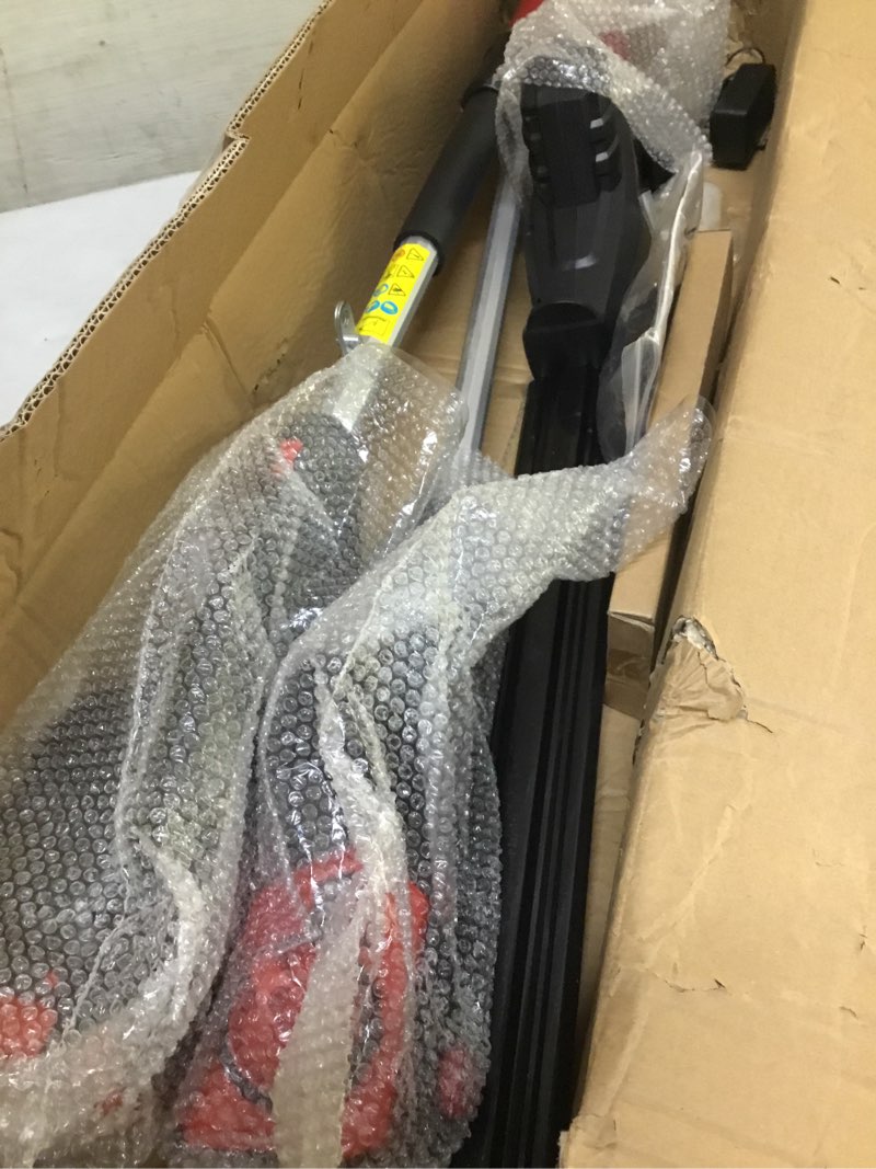 Condition photo showing As Is for ( incomplete ) mzk 40v 8'' polesaw + pole hedge trimmer comb, 4ah battery and charger included