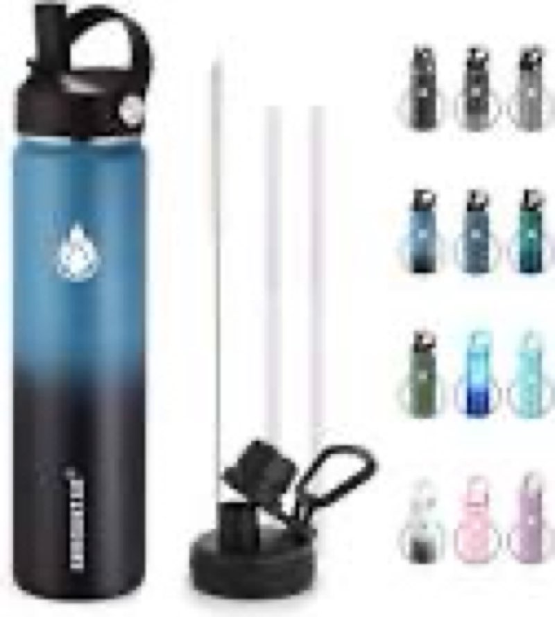 sendestar water bottle,wide mouth stainless steel vacuum insulated double wall keep liquids cold or 