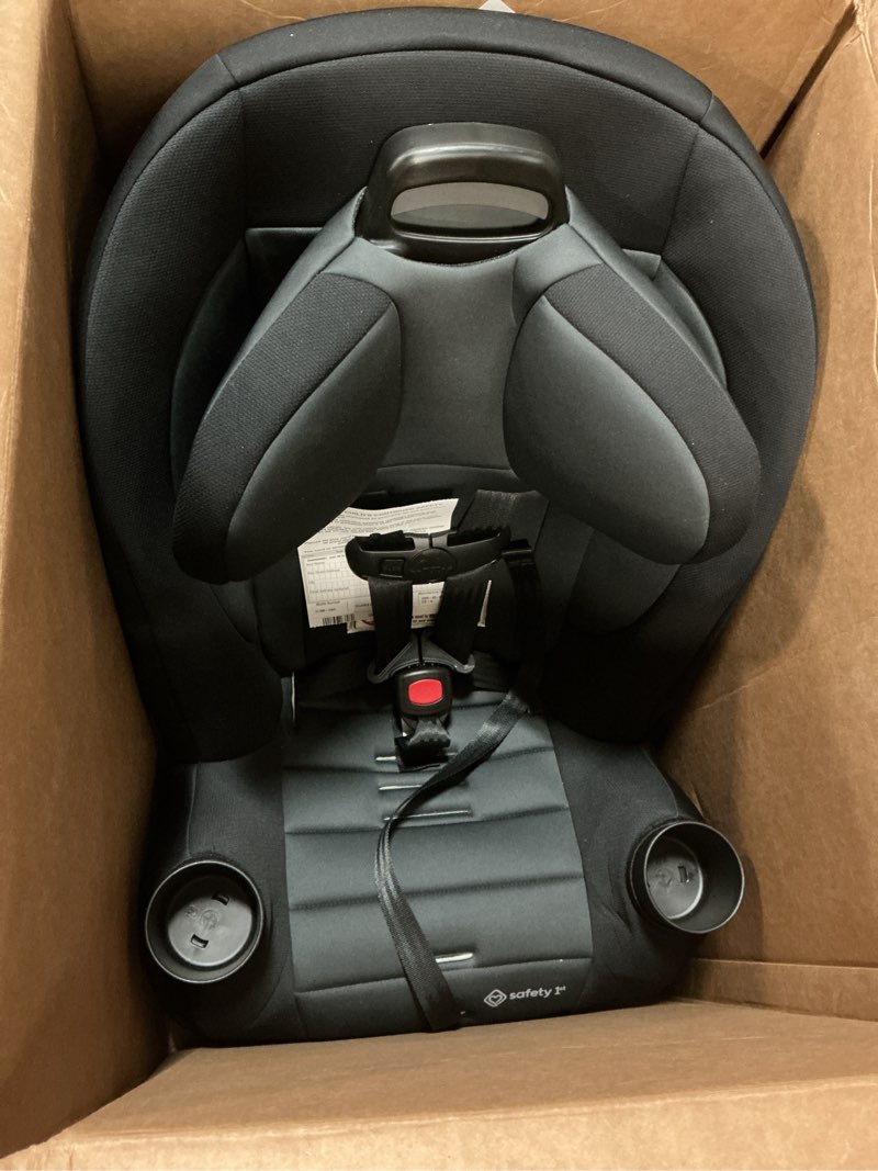 Condition photo showing Good Condition for safety 1st ellaris 3-in-1 convertible car seat, slim fit design, rear & forward-facing, 5-position headrest, 3-across fit, travel-friendly with machine-washable seat pad, smokey haze