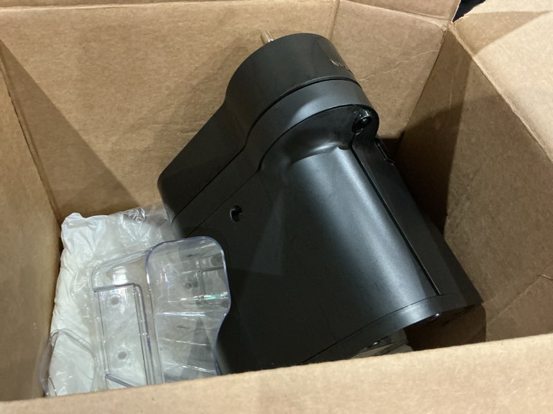 Condition photo showing As Is for nespresso vertuo lattissima coffee and espresso maker by de'longhi, matte black & glossy