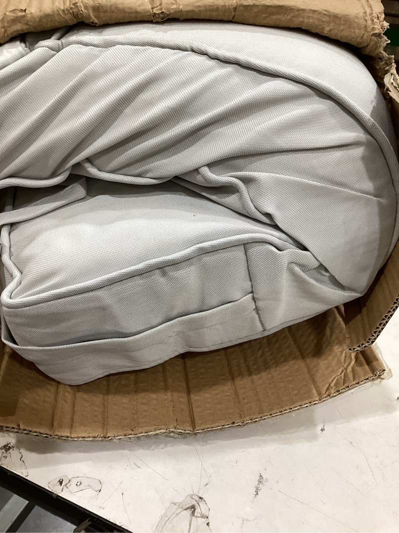 Condition photo showing Good Condition for aaaaacessories outdoor deep seat cushions for patio furniture, water-resistant replacement patio chair cushions, 24 x 24 x 5 inch, gray