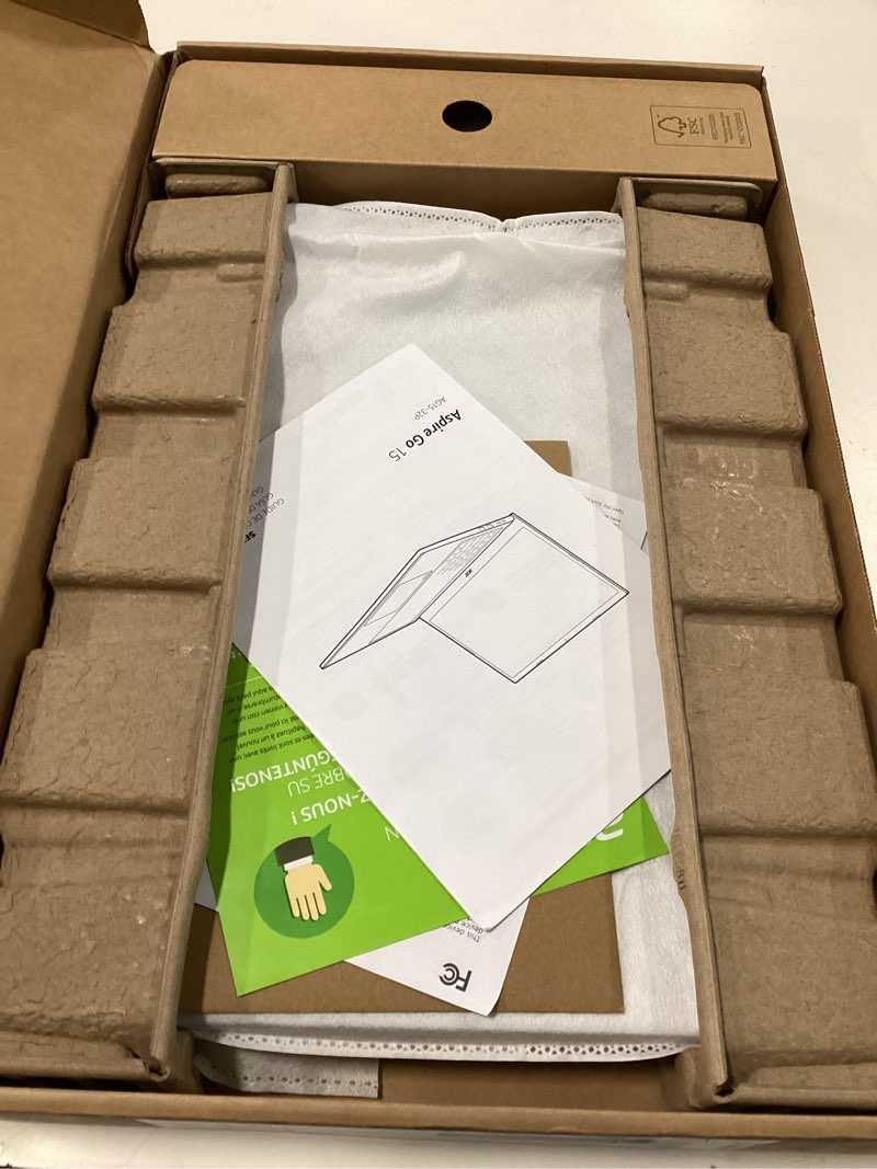 Condition photo showing New/Like New for Acer Aspire Go 15 AI Ready Laptop | 15.6" FHD (1920 x 1080) IPS Display | Intel Core 3 Processor N355 | Intel Graphics | 8GB DDR5 | 128GB UFS | Wi-Fi 6 | Windows 11 Home in S Mode | AG15-32P-39R2