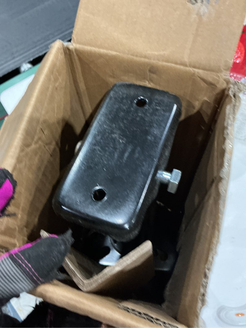 Condition photo showing As Is for maxxhaul 70159 14" lift a-frame mount trailer jack with top wind - 2000 lbs. capacity