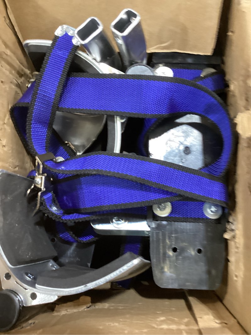 Condition photo showing Good Condition for 24-40 inch aluminum alloy drywall stilts with black for working at high places (black,24-40 inch) 24-40 inch black