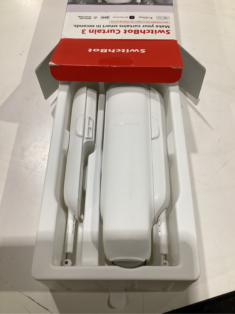 Condition photo showing Good Condition for SwitchBot Automatic Curtain Opener - Bluetooth Remote Control Smart Curtain with App, Upgraded High-Performance Motor, Add SwitchBot Hub to Work with Alexa, Google Home, HomeKit Curtain 3, U Rail