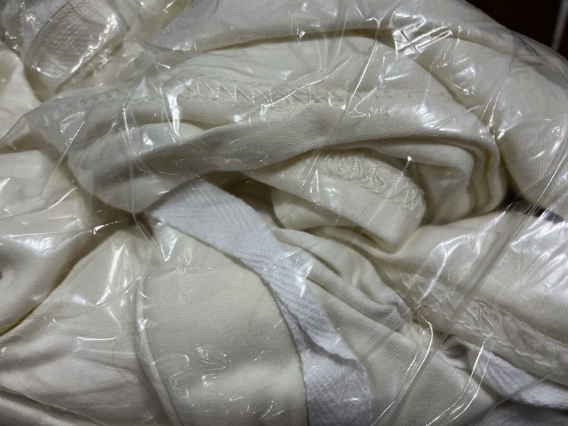 Condition photo showing Good Condition for signature giza cotton sateen duvet cover, twin, ivory