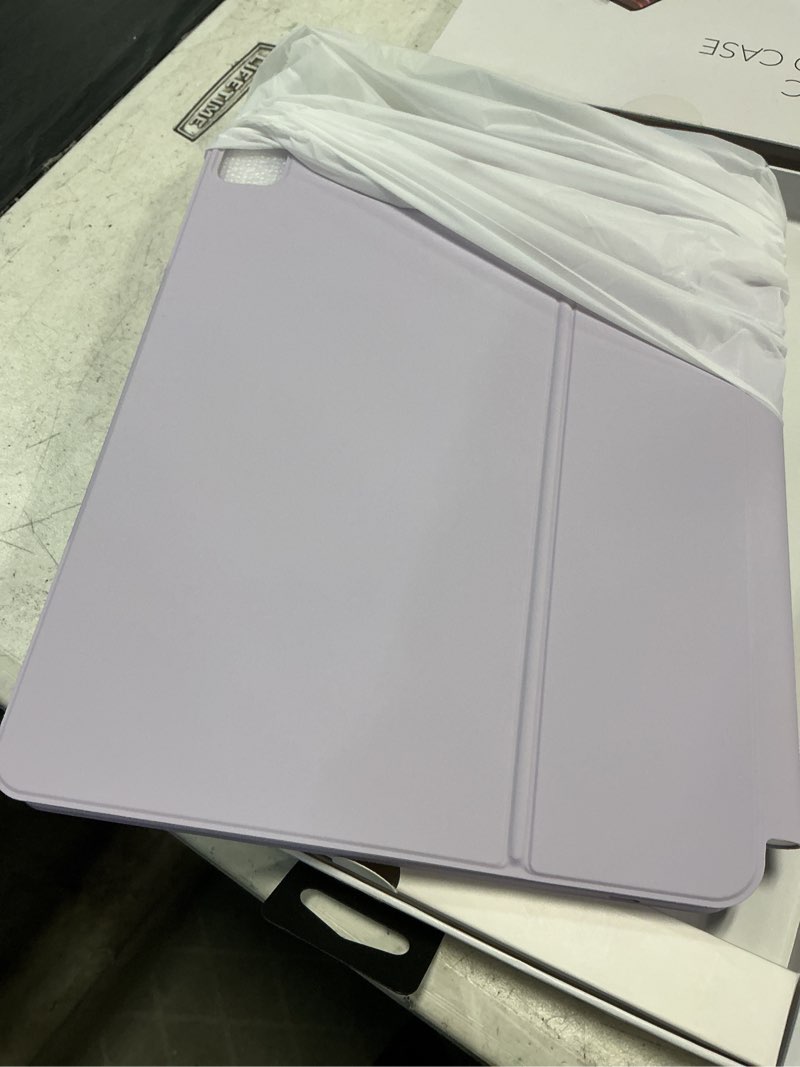 Condition photo showing Good Condition for esr for ipad air 13 inch case keyboard m4/m3/m2 (2026/2025/2024) & ipad pro 12.9 inch (6th/5th/5th/3rd) magic keyboard, easy-set floating cantilever stand, precision trackpad, rebound series, purple purple ipad air 13/pro 12.9(6th/5th/5th/3rd)