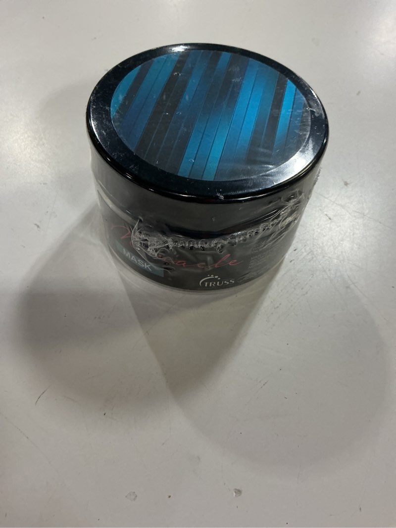Condition photo showing New/Like New for (val:08/27)truss professional miracle mask - hydrating hair mask + full protein hair treatment for frizz control, deep moisture and damage repair - detangle + protect with natural proteins + keratin (8.8 oz)