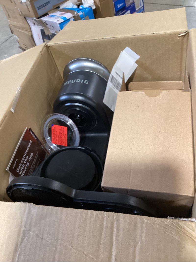 Condition photo showing As Is for keurig k-café smart single serve coffee maker with wifi compatibility, latte and cappuccino machine with built-in frother, 6 brew sizes, black