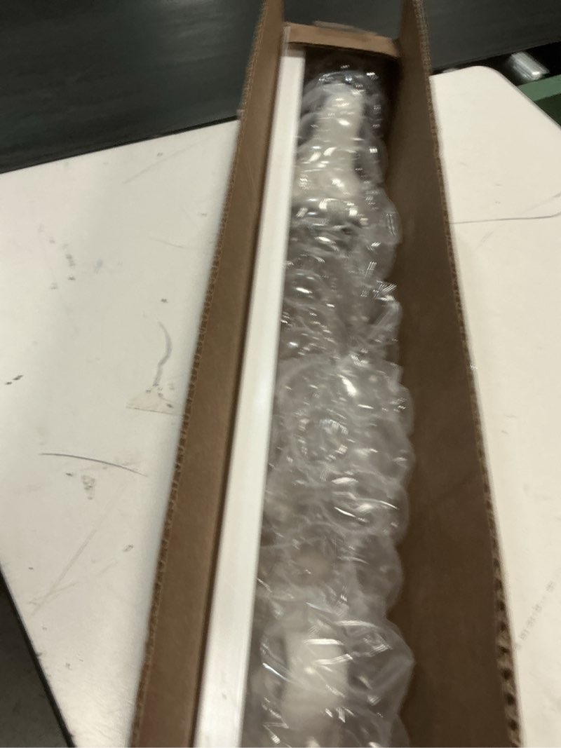 Condition photo showing New/Like New for tenedos white glazed ceramic bathroom accessory kit - not for flat surface installation (towel bar)- there is an insert that goes inside wall- professional installation needed