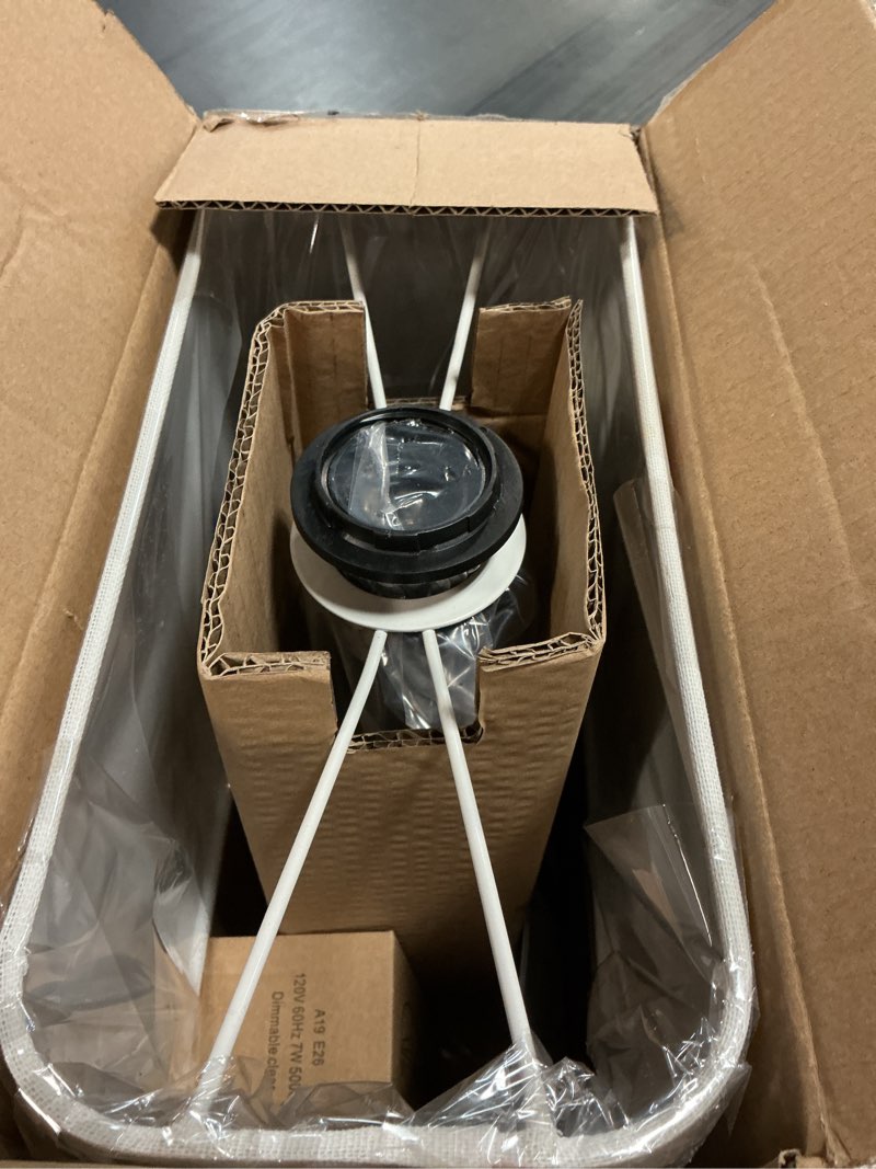 Condition photo showing Good Condition for Bedside Touch Control Table Lamp with Dual USB Charging Ports 1 AC Outlet, 3 Way Dimmable Modern Nightstand Lamp with Cream Fabric Shade, Desk Lamp for Bedroom Living Room Office with 5000K LED Bulb