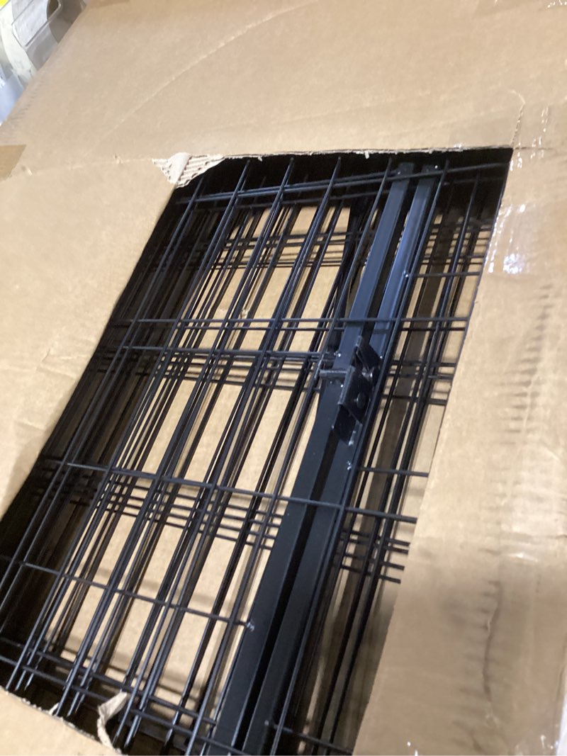 Condition photo showing As Is for portable dog fence outdoor for yard 36'' high, dog playpen with rustproof and sturdy stakes for medium/large dogs, 3ft dog play pen for rv camping(8 panels) 8 panels 36'' high