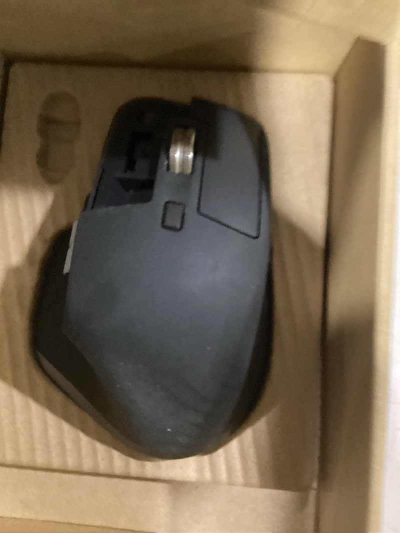 Condition photo showing As Is for Logitech MX Master 3S Wireless Mouse Standard Edition with Logi Bolt USB Receiver, Ultra-Fast Scrolling, Ergo, 8K DPI, Track on Glass, Quiet Clicks, USB-C, Bluetooth, Windows, Linux, Chrome - Graphite Graphite Mouse w. USB Receiver