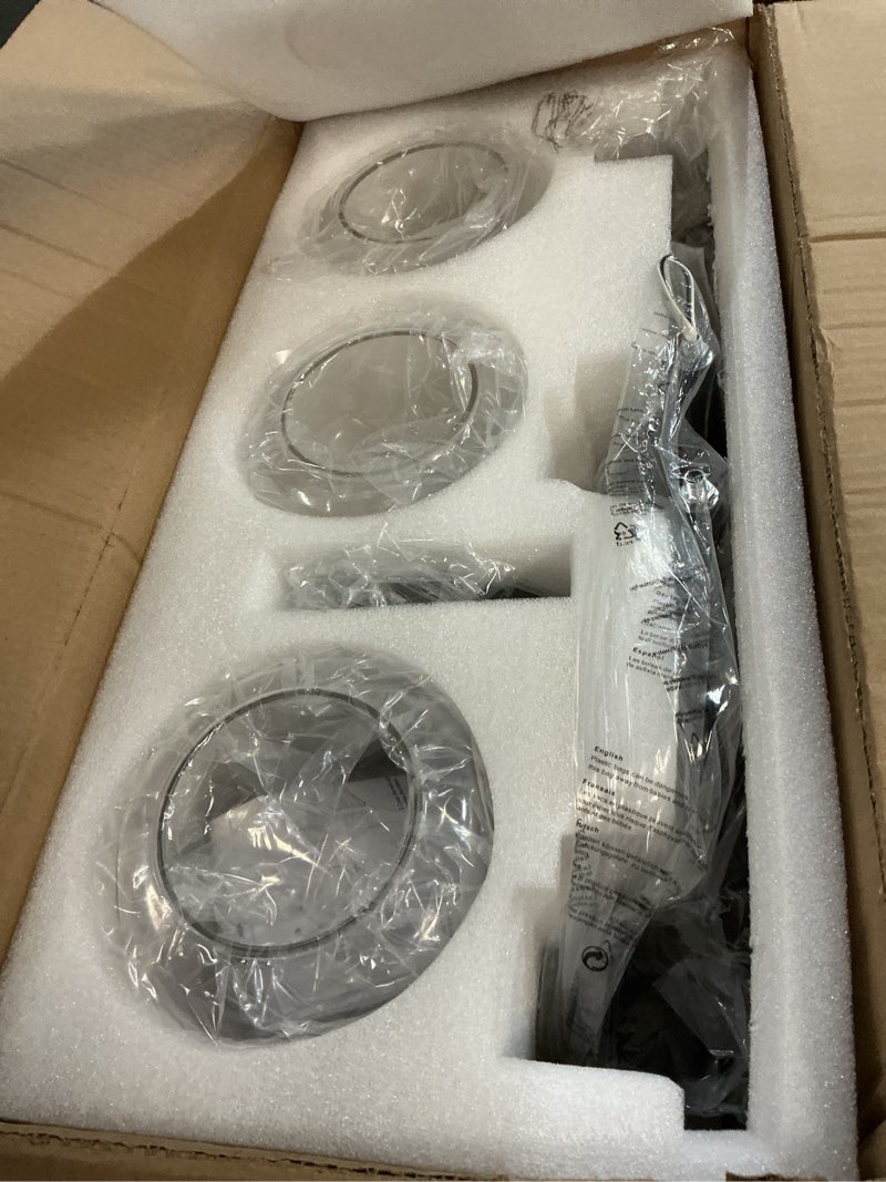Condition photo showing Good Condition for 2025 upgraded black bathroom vanity light 3-lights bathroom light fixtures over mirror with glass shade 25 inch wall sconce lighting bath(exclude e26 bulb)