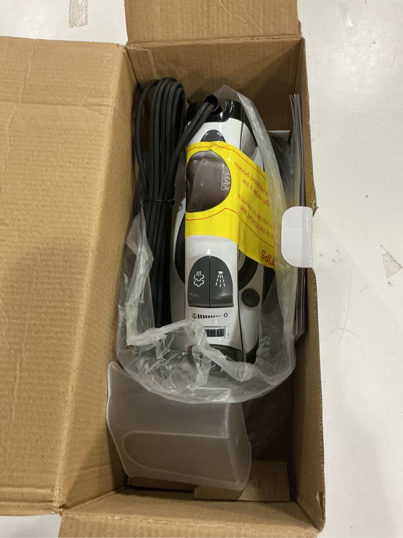 Condition photo showing Good Condition for 1700W Steam Iron for Clothes 20s Fast Heat-up, Non-Stick Ceramic Soleplate, 14.07oz Large Water Tank, Auto-Off, Burst Steam, Self-Cleaning, roning Clothes for Home