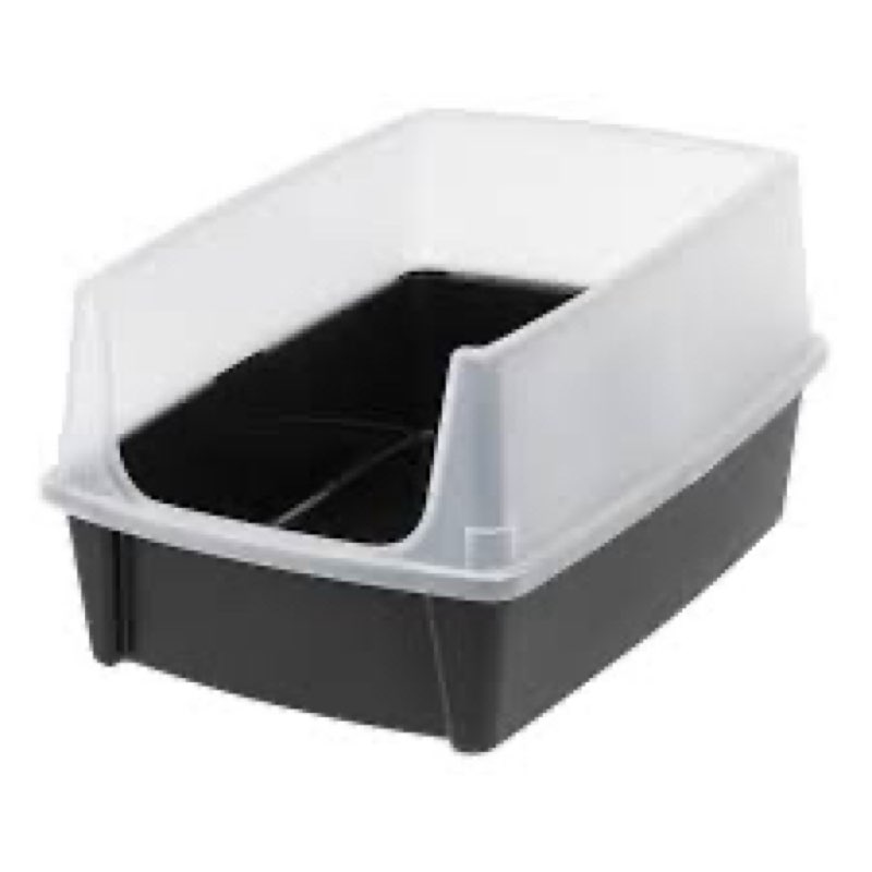XL Open-Top Cat Litter Box with Shield and Scoop