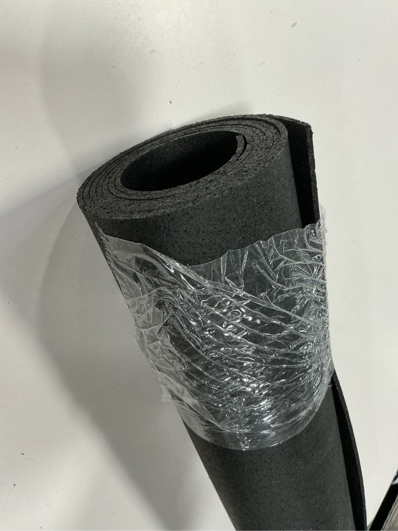 Condition photo showing As Is for MSI Rubber Utility Mat 36" W x 60" L x 0.24" Thick - Non-Slip, Anti-Fatigue, Heat Resistant - Ideal for Gym Floors, Garages, Stables, Indoor & Outdoor Use - Heavy-Duty & Durable Protection