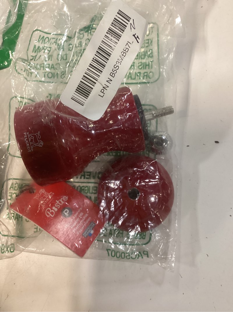 Condition photo showing As Is for peugeot- bistro salt mill - classic salt grinder - made with pefc certified wood - made in france, 10 cm -4 in. ivory 4 ivory