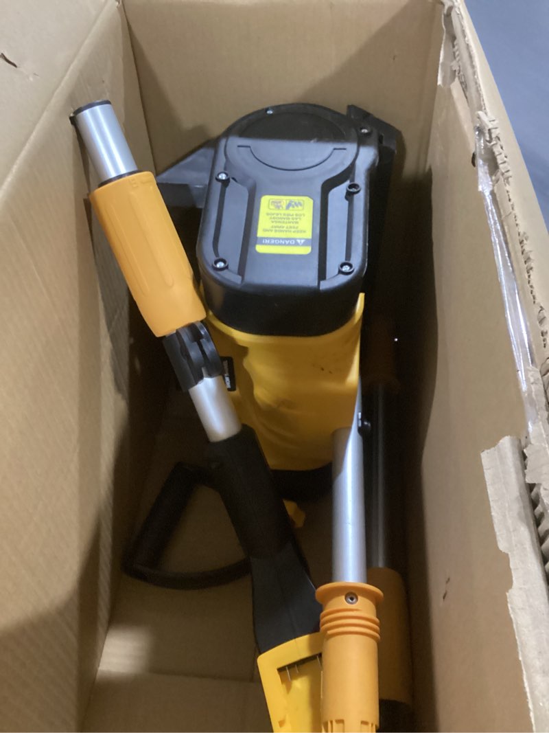 Condition photo showing As Is for Cordless Snow Shovel Compatible with DeWalt 20V MAX Battery (Tool Only), 11" Lightweight Electric Snow Blower with 20FT Max Throw & Adjustable Handle, Snow Thrower for Driveway, Deck, Patio & Steps