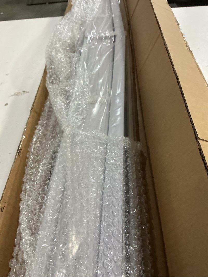 Condition photo showing Good Condition for HESTIA No Drill Cordless Room Darkening Vinyl Mini Blinds, 1” L-Shaped PVC Slats Venetian Horizontal Blind Privacy Indoor Window Coverings for Bedroom, Bathroom and Kitchen, White, 20.5" W X 50" H 20.5"W x 50"H Signal White