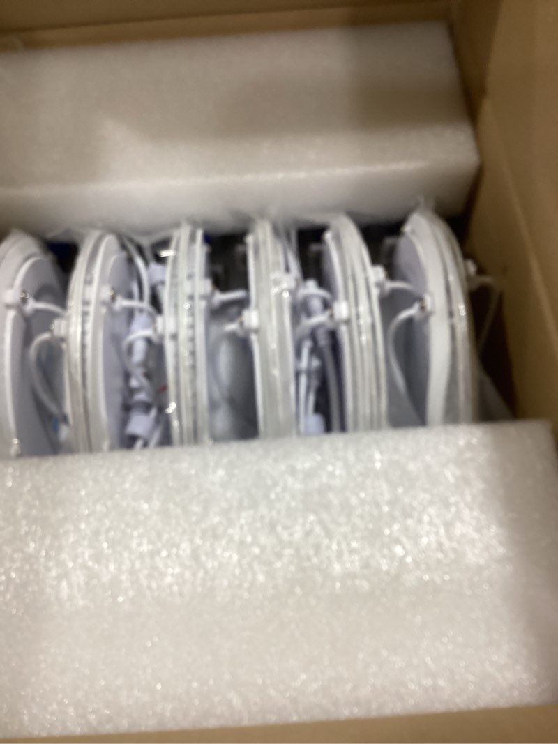 Condition photo showing Good Condition for Ensenior 12 Pack 6 Inch LED Recessed Ceiling Light, Dimmable, 2700K-5000K 5CCT, 1200LM 12W 120V, High Brightness Canless Wafer Downlight - ETL&FCC&IC 6 inch 2700k/3000k/3500k/4000k/5000k - 5cct White