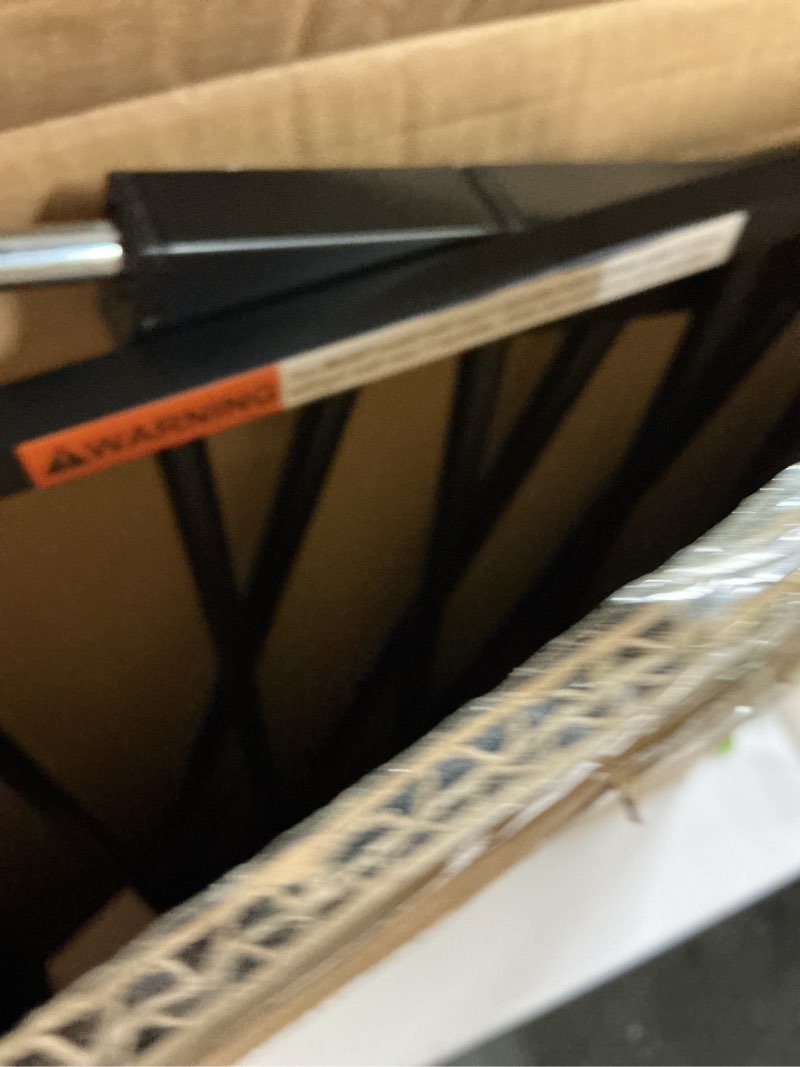 Condition photo showing Good Condition for 29.5-40.5" baby gate for stairs, dog gate for doorways, walk thru auto close metal baby safety gate for the house, stairs and doorways, child gate pressure mounted, pet gate for dog indoor - black black 29.5-40.5"w x 30"h