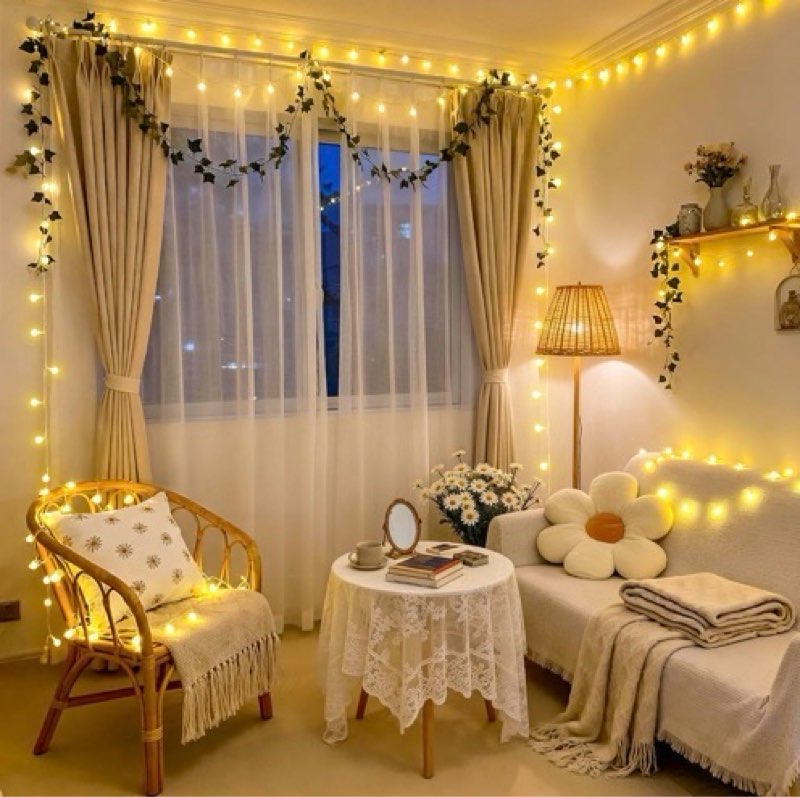 jmexsuss 100 led connectable globe string lights indoor bedroom, 33ft warm white christmas lights plug in with remote, 8 modes hanging fairy light outdoor for room classroom party spring home decor warm white 100 led plug