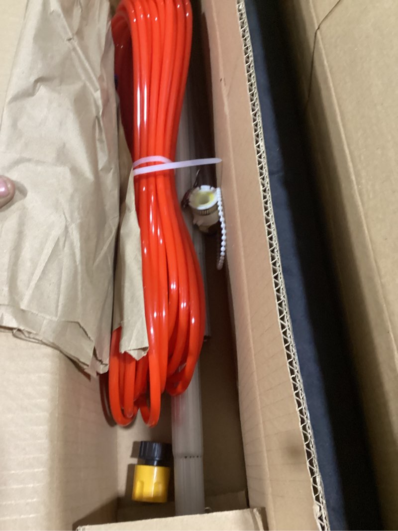 Condition photo showing As Is for Water Fed Pole Kit 35 FT Adjustable Solar Panel Cleaning Kit Cleaner Tool for Window Glass Roof Outdoor Glass Brush Window Washing Equipment (4ft)