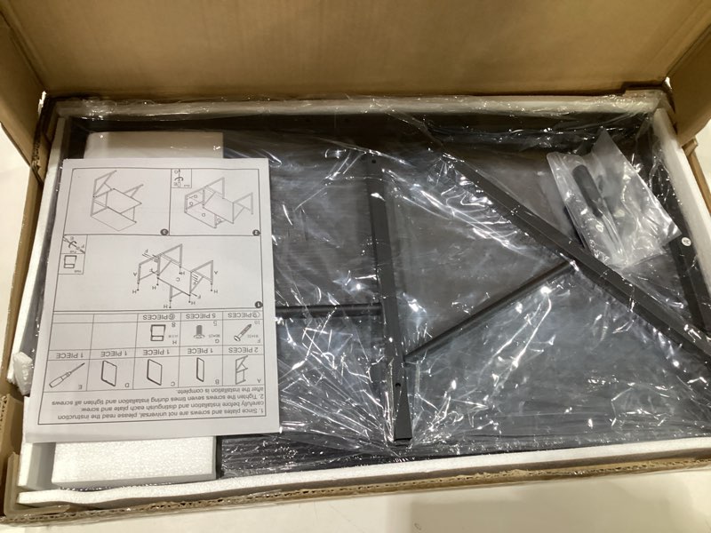 Condition photo showing Good Condition for aboxoo Printer Stand for Desk, Desktop Printer Shelf Large 3-Tier Multi-Purpose Office Organization Shelves for Home Office, Black