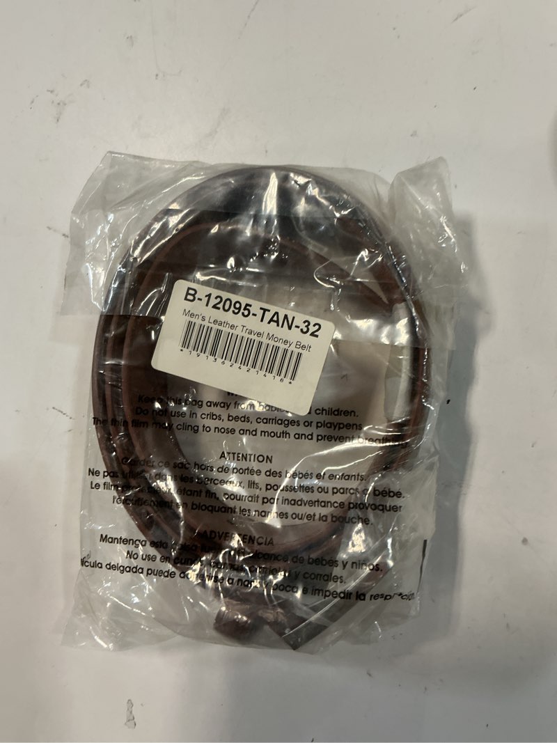 Condition photo showing New/Like New for ctm leather travel money belt (men)