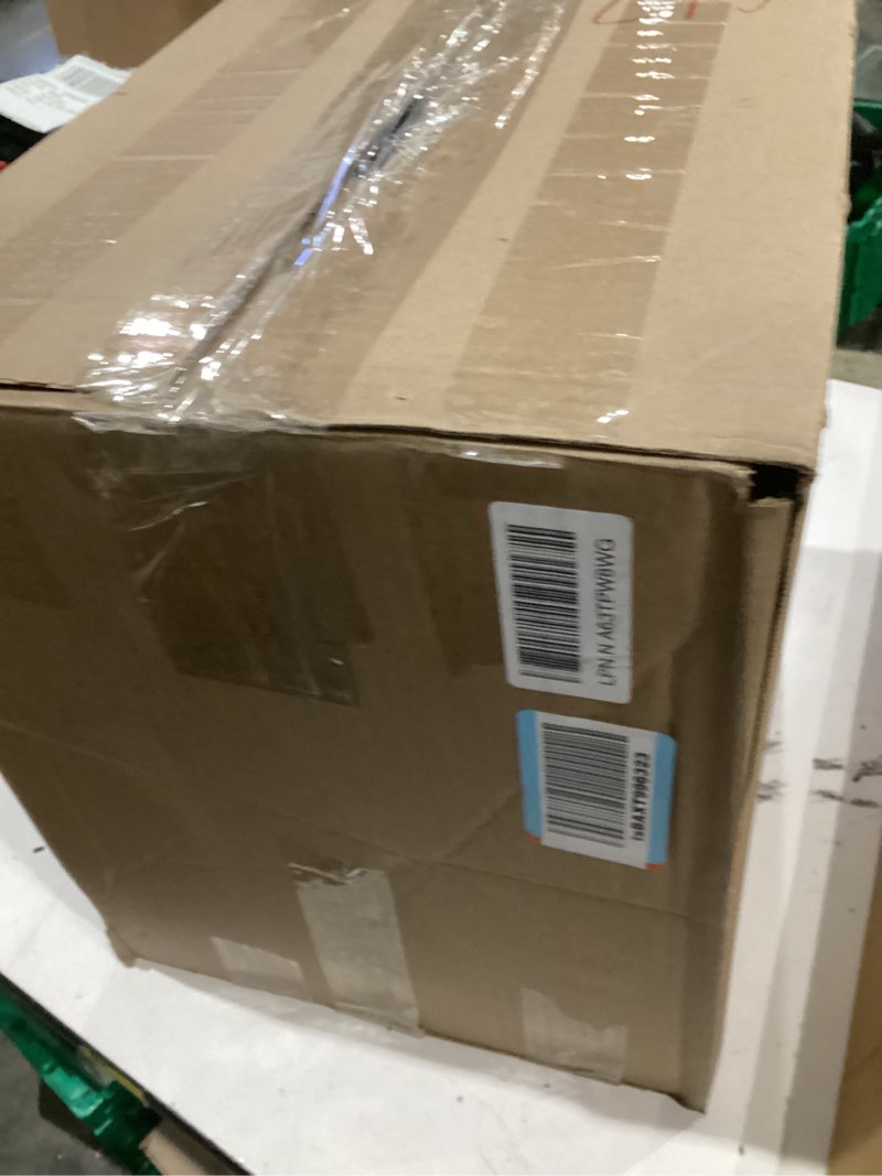 Condition photo showing As Is for storage box with lid, 4 packs small plastic box tote bin
