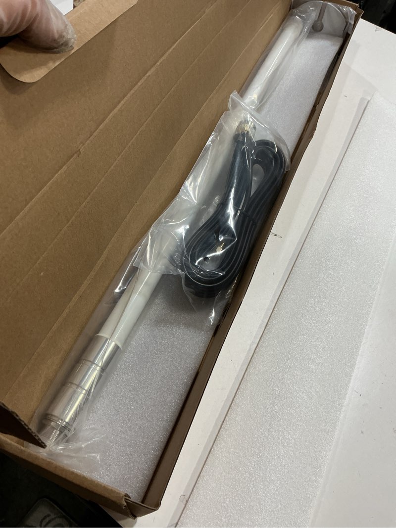 Condition photo showing New/Like New for Waterproof 8dBi Long Range Cellular Ultra Distance LoRa Gateway Antenna Omni-Directional Glass Fiber LoRaWan 915MHz Antenna with 5M/16.4FT Cable for Helium RAK Hotspot HNT Finestra Miner Mining