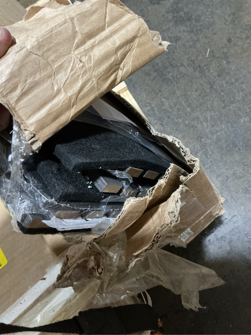 Condition photo showing Good Condition for Yuzzy Wood Panels for Wall and Ceiling - 108 x 11 Inch Wood Slat Acoustic Panels 4 PCS - Modern Sound Absorbing Wall Panels for Interior Wall Decor for Home, Office, Studio - Rustic Oak 4pcs - 108 * 11 in Rustic Oak