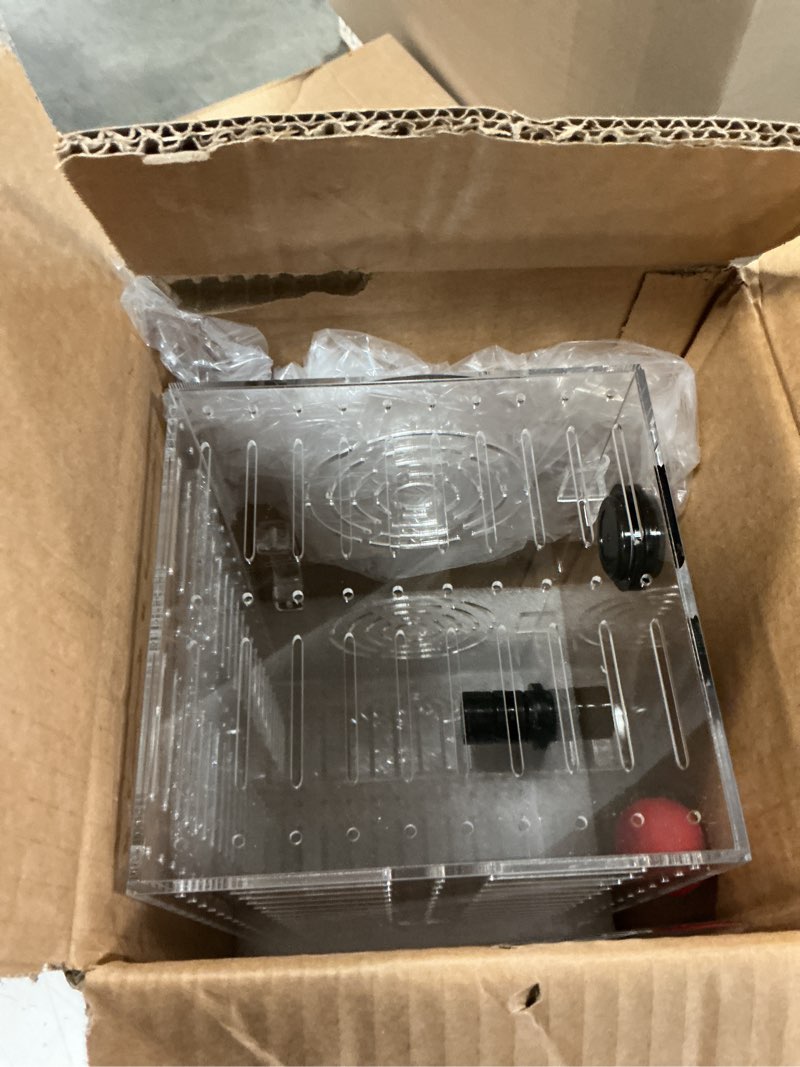 Condition photo showing Good Condition for Magnet Acclimation Box for Saltwater Fish Quarantine Aquarium Isolation Box for Aquarium Fish Anemone Reef Coral 11.8Inch*5.9 Inch*5.9 Inch