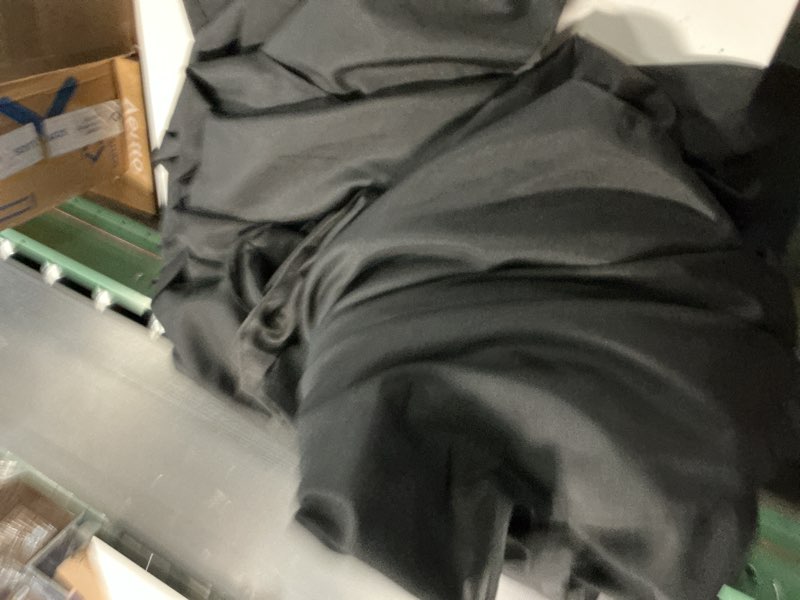 Condition photo showing Good Condition for pack of 6 rectangular black satin polyester tablecloths, shiny silk, washable for weddings, banquets, events, birthday parties, celebrations, restaurants, anniversaries