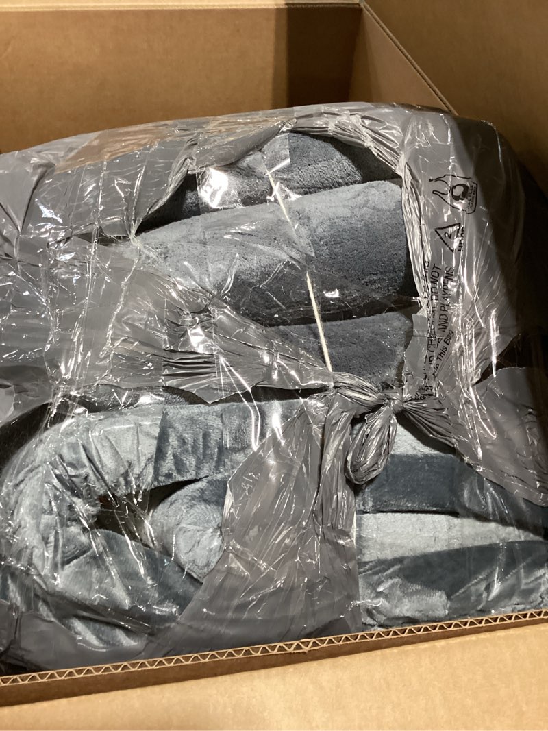 Condition photo showing Good Condition for extra large 79"x118" baby activity play mat for floor, 1.3" thick elasti foam for tummy time & crawling, non-slip nursery rug for infants, toddlers & kids, tatami style mat for yoga, living room, classroom & playroom (dark gray) dark grey 118"×79"×1.3"