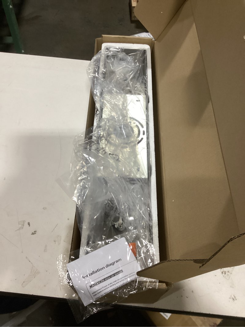 Condition photo showing As Is for SineRise LED Modern Bathroom Vanity Light Fixtures (3-Light, 24-Inch, Dimmable), Brushed Nickel Modern Acrylic Bathroom Wall Lighting Fixtures Over Mirror (Cool White 6000K) 3-Light, 24-Inch Brushed Nickel- Dimmable