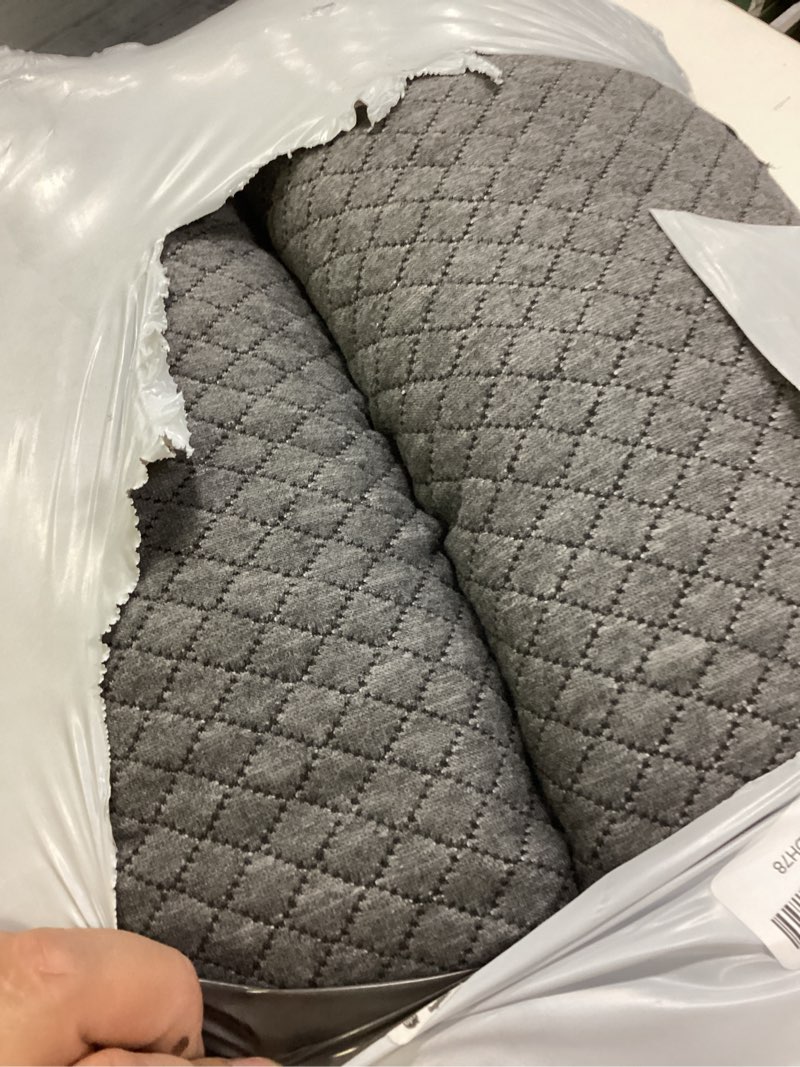 Condition photo showing Good Condition for minupwell 6.5" knee pillow for side sleepers - 100% shredded memory foam leg pillow for side sleeping - between leg & under hip pillow - relieving leg, back, and knee pain - high supportive grey-foam 6.5in