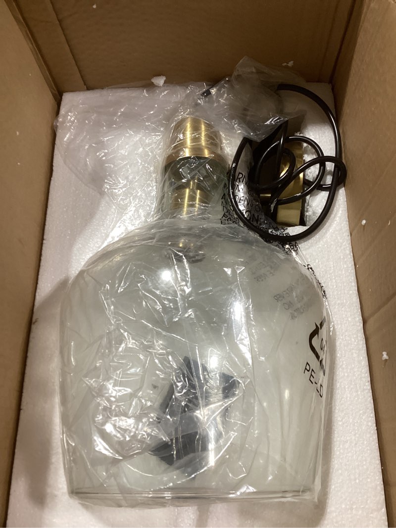 INK+IVY Auburn Pendant Lighting for Dining Room, Industrial Kitchen Lights, Hand-blown Glass Bell Sh