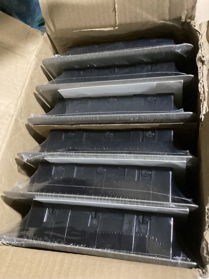 Condition photo showing Good Condition for floor register 6x10-6 pack floor vent covers heavy duty walkable steel floor vents adjustable decorative vent covers for home floor sidewall office or ceiling vent 6'' x 10''-6p-sl