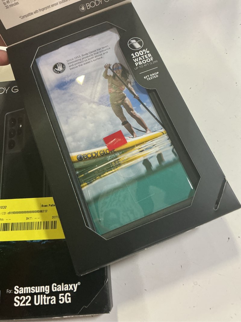 Condition photo showing New/Like New for body glove tidal waterproof phone case for samsung galaxy s22 ultra 5g - black/clear